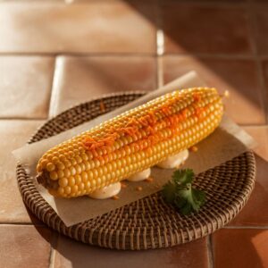 Nationalgericht El Salvador Elotes cocidos con mayonesa y queso (Rezept)