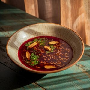 Nationalgericht Iran Asheh Sholeh Ghalamkar (Rezept)