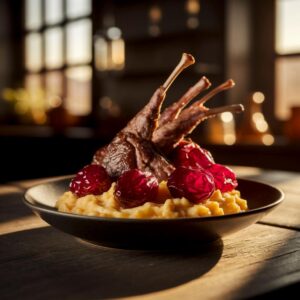 Nationalgericht Island Lambalri me Sveskjum (Rezept)