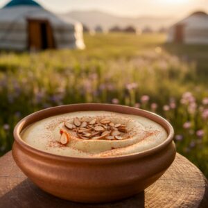 Nationalgericht Kirgisistan Kaimak (Rezept)