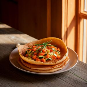 Nationalgericht Österreich Gemüsepalatschinken (Rezept)