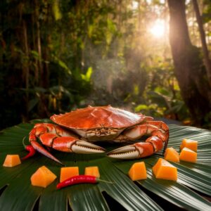 Nationalgericht PapuaNeuguinea Grilled Mud Crab (Rezept)