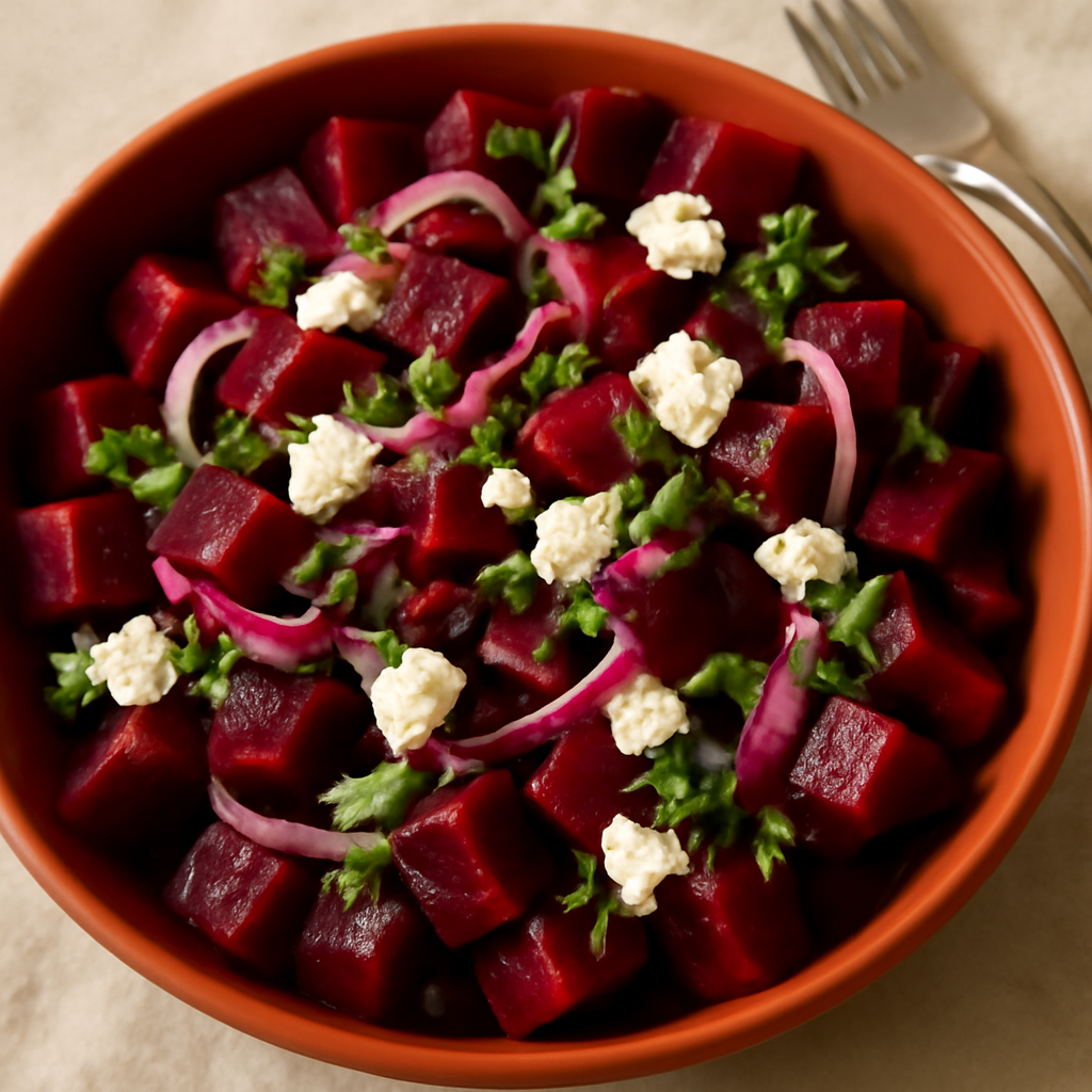 Nationalgericht Deutschland: Rote Bete Salat (DDR Rezept)