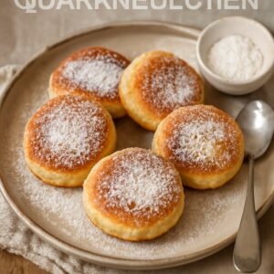 Nationalgericht Deutschland: #Quarkkeulchen# (DDR Rezept)