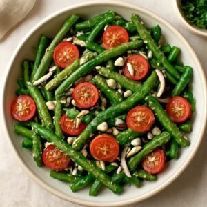 Nationalgericht Deutschland: #Grüne Bohnen Salat# (DDR Rezept)