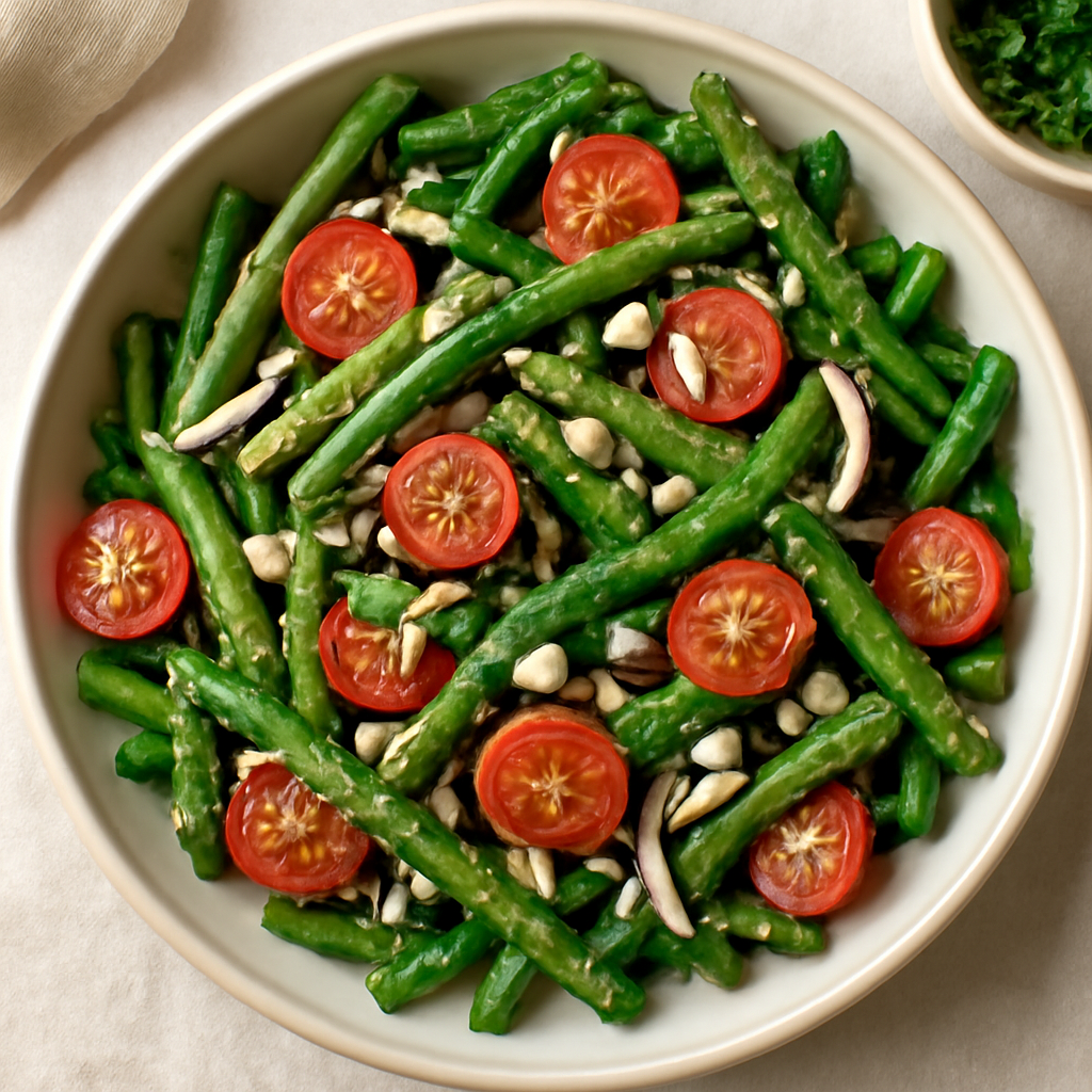 Nationalgericht Deutschland: Grüne Bohnen Salat (DDR Rezept)