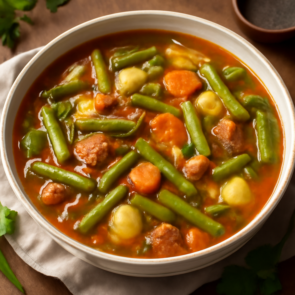 Nationalgericht Deutschland: Grüne Bohnen Eintopf (DDR Rezept)