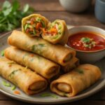 Nationalgericht Burkina Faso: Frühlingsrollen mit Gemüsefüllung (Rezept) Nationalgericht Burkina Faso: Frühlingsrollen mit Gemüsefüllung (Rezept)