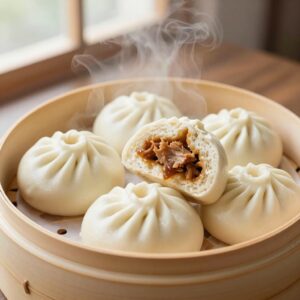 Nationalgericht China: Baozi (gedämpfte Brötchen) (Rezept)