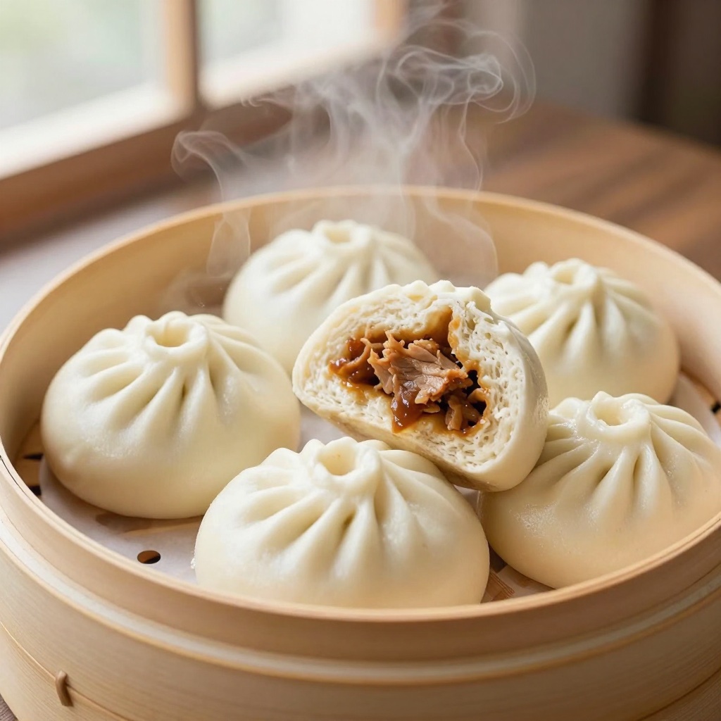 Nationalgericht China: Baozi (gedämpfte Brötchen) (Rezept)