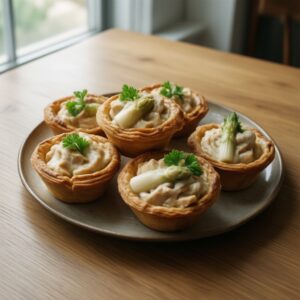 Nationalgericht Dänemark: Tarteletter med fyld (Rezept)