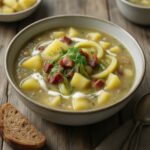 Nationalgericht Deutschland: Kartoffelsuppe mit Lauch (Rezept) Nationalgericht Deutschland: Kartoffelsuppe mit Lauch (Rezept)