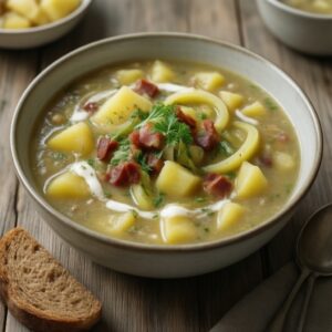 Nationalgericht Deutschland: Kartoffelsuppe mit Lauch (Rezept)