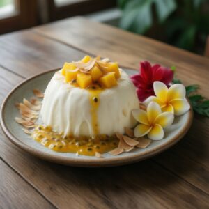 Nationalgericht Fiji: Kokosnuss-Panna-Cotta (Rezept)