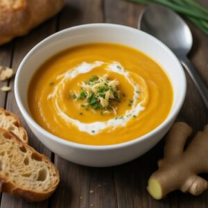 Nationalgericht Frankreich: Kürbiscremesuppe mit Ingwer (Rezept)