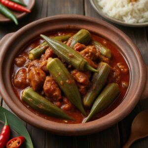 Nationalgericht Gambia: Okra-Eintopf (Rezept)