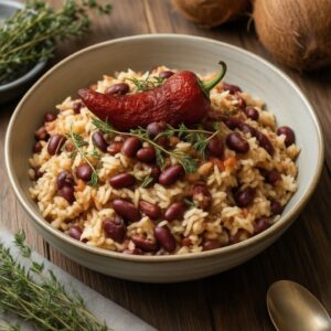 Nationalgericht Jamaika: Karibischer Reis und Erbsen (Rezept)