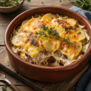 Nationalgericht Kroatien: Kartoffelgratin mit Käse (Rezept)