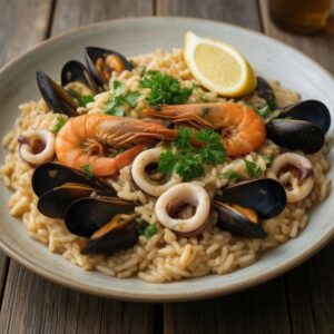 Nationalgericht Kroatien: Risotto mit Meeresfrüchten (Rezept) Nationalgericht Kroatien: Risotto mit Meeresfrüchten (Rezept)