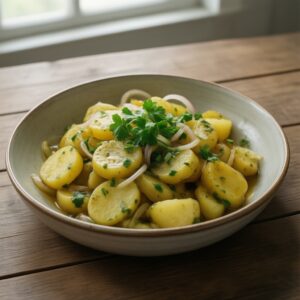 Nationalgericht Luxemburg: Gromperesalat (Rezept)