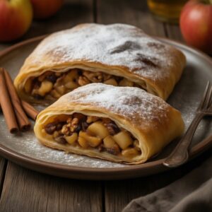 Nationalgericht Mazedonien: Apfelstrudel mit Zimt (Rezept)