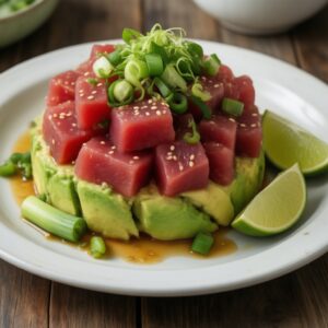 Nationalgericht Nauru: Thunfisch-Tatar mit Avocado (Rezept) Nationalgericht Nauru: Thunfisch-Tatar mit Avocado (Rezept)