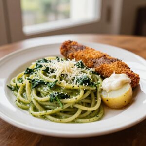 Nationalgericht Peru: Tallarines Verdes (Rezept)