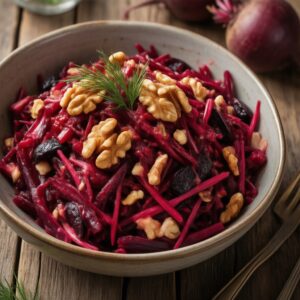 Nationalgericht Russland: Rote-Bete-Salat mit Walnüssen (Rezept)