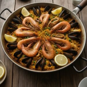 Nationalgericht Spanien: Paella mit Meeresfrüchten (Rezept) Nationalgericht Spanien: Paella mit Meeresfrüchten (Rezept)
