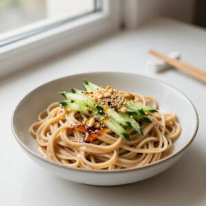 Nationalgericht Taiwan: Cold Noodles with Sesame Sauce (Rezept)