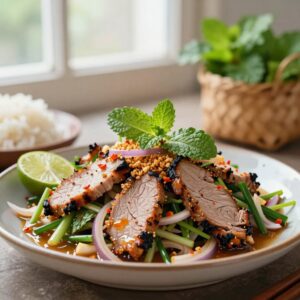 Nationalgericht Thailand: Nam Tok Moo (Rezept)