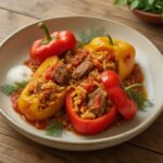 Nationalgericht Usbekistan: Gefüllte Paprika mit Reis (Rezept) Nationalgericht Usbekistan: Gefüllte Paprika mit Reis (Rezept)