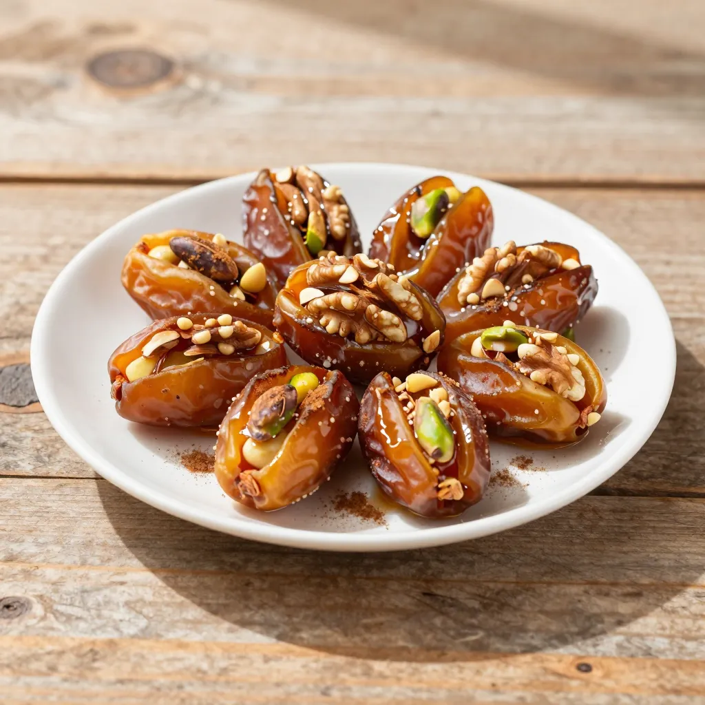 Nationalgericht Ägypten: Nut-Stuffed Dates (Rezept)