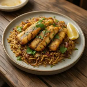 Nationalgericht Ägypten: Samak Sayadeya (Rezept)