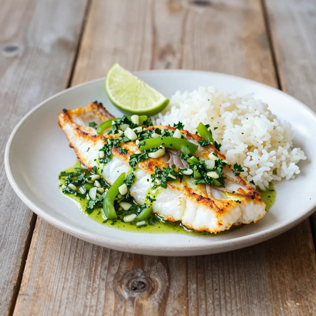Nationalgericht Äquatorialguinea: Pescado con Salsa Verde (Rezept)