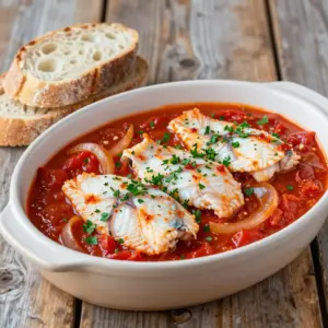 Nationalgericht Albanien: Peshk me Domate (Rezept)
