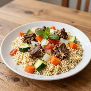 Nationalgericht Algerien: Couscous bel Lham (Rezept)