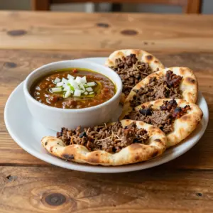 Nationalgericht Algerien: Mhajeb bel Viande (Rezept)