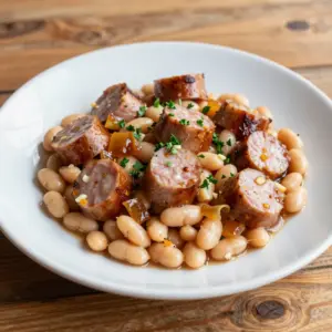 Nationalgericht Andorra: Botifarra amb Mongetes (Rezept)