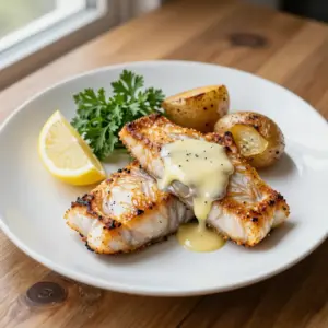 Nationalgericht Australien: Barramundi mit Zitronen-Myrte-Butter (Rezept)