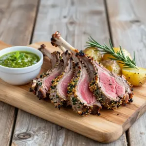 Nationalgericht Australien: Roast Lamb with Mint Sauce (Rezept)