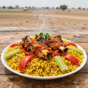 Nationalgericht Bahrain: Bahraini Fish Majboos (Rezept)