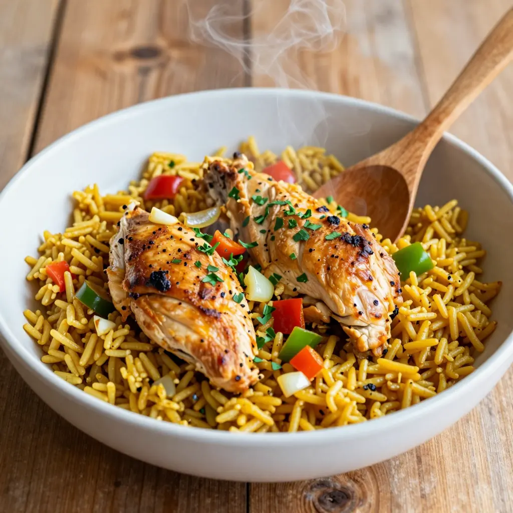 Nationalgericht Barbados: Chicken and Rice (Rezept)