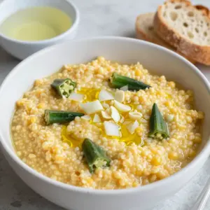 Nationalgericht Barbados: Cornmeal Cou-Cou (Rezept)
