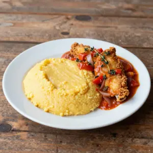 Nationalgericht Barbados: Cou-Cou and Flying Fish (Rezept) Nationalgericht Barbados: Cou-Cou and Flying Fish (Rezept)