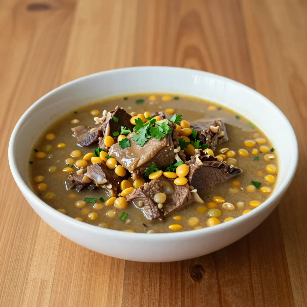 Nationalgericht Belize: Pigtail and Split Peas (Rezept)