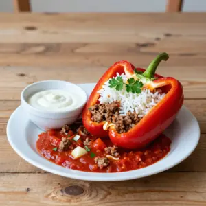 Nationalgericht Bosnien: Filovana Paprika (Rezept)