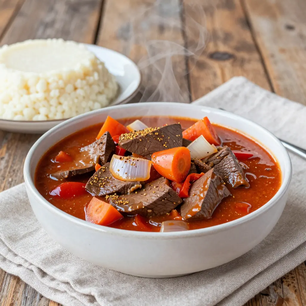 Nationalgericht Botswana: Ox Liver Stew (Rezept)