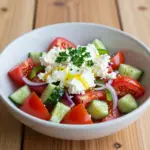 Nationalgericht Bulgarien: Shopska Salat (Rezept) Nationalgericht Bulgarien: Shopska Salat (Rezept)