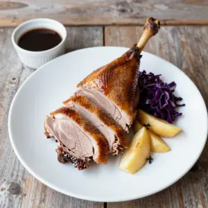 Nationalgericht Deutschland: Ente mit Apfelrotkohl (Rezept)